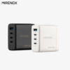 MIRENEX 100W GaN 多ポート急速充電器 USB-C×3 + USB-A｜台湾製 高出力PD対応 小型折りたたみ式