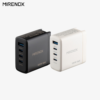 MIRENEX 100W GaN 多ポート急速充電器 USB-C×3 + USB-A｜台湾製 高出力PD対応 小型折りたたみ式