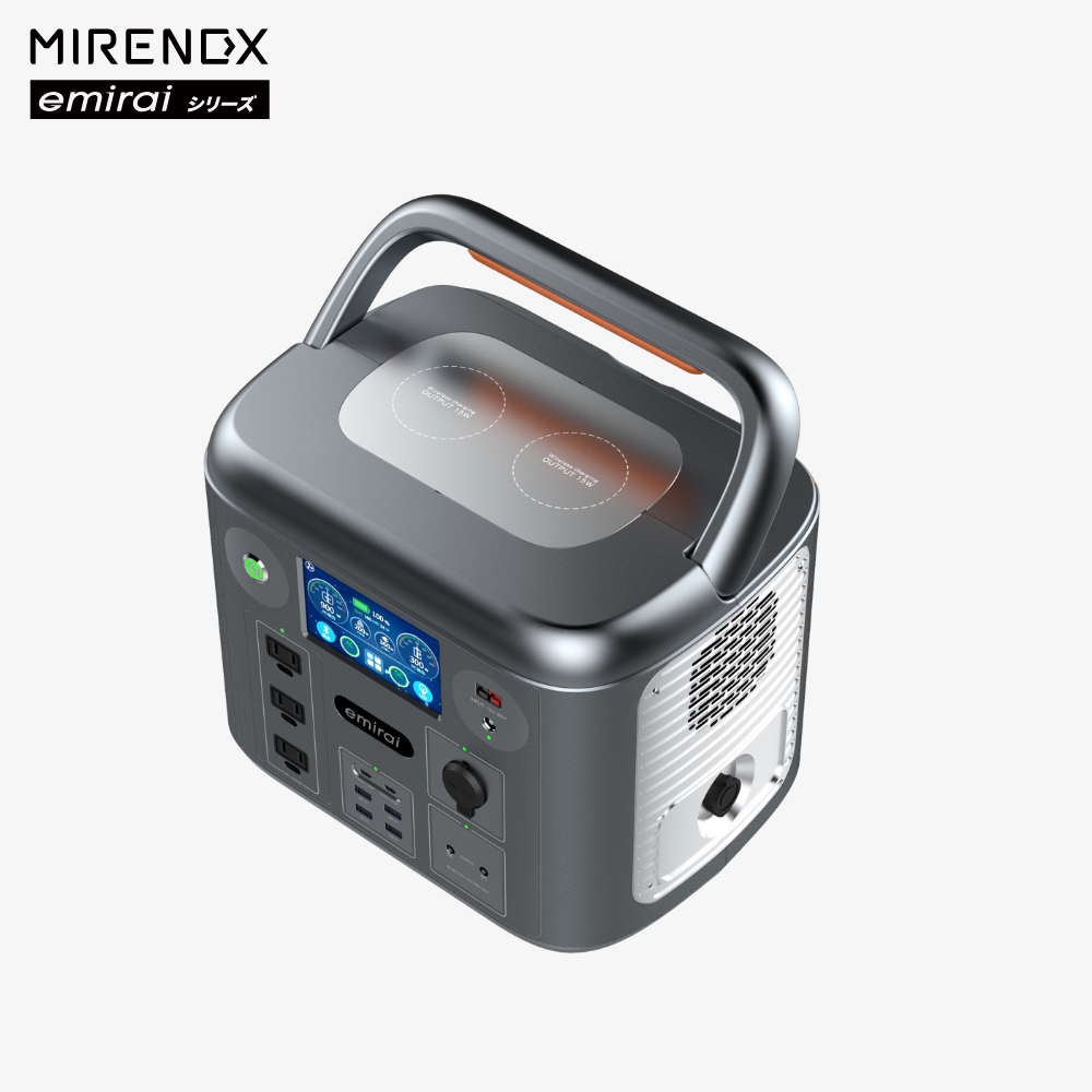 MIRENEX emirai EMR1500｜1500W大出力 ポータブル電源